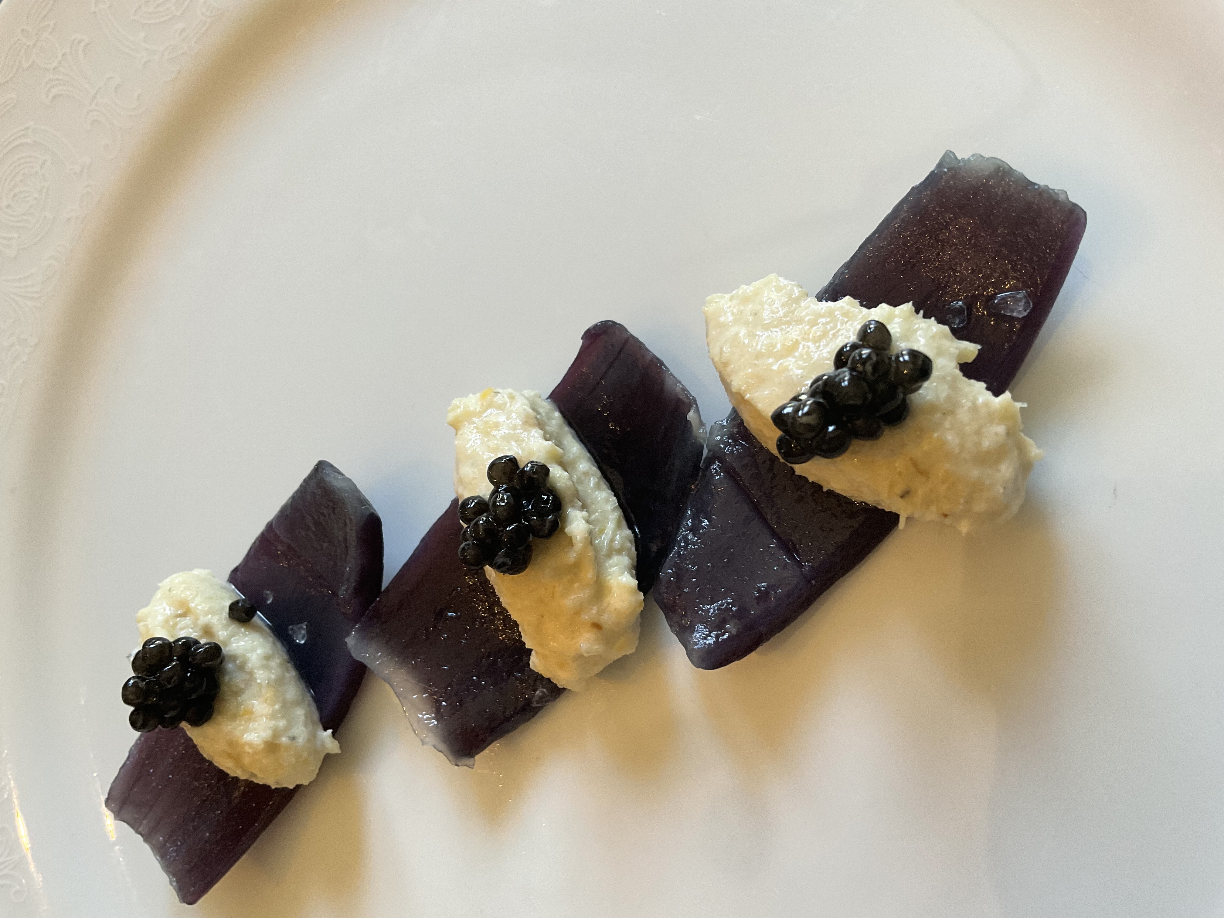 Whipped baccalà with caviar