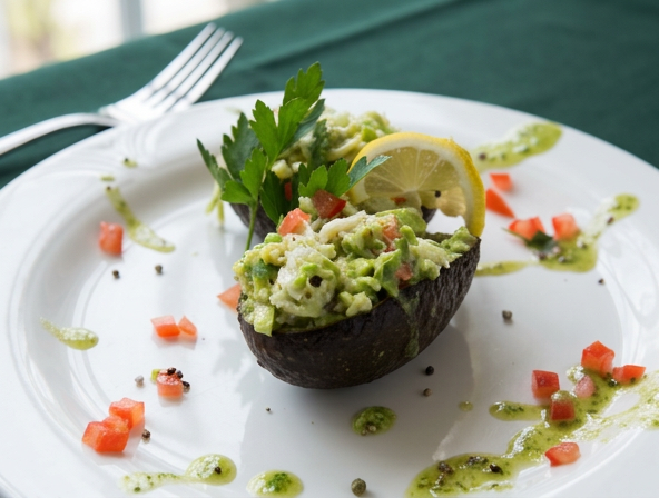 Avocado crab salad