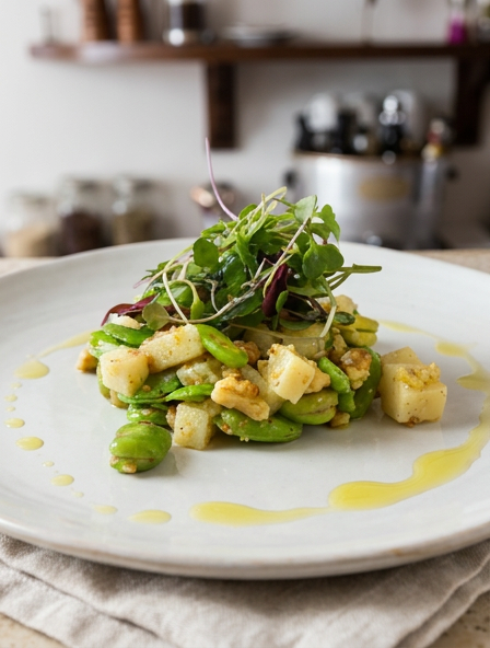 Fava beans with pecorino