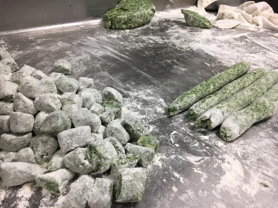 Gnudi ricotta & spinach dumplings