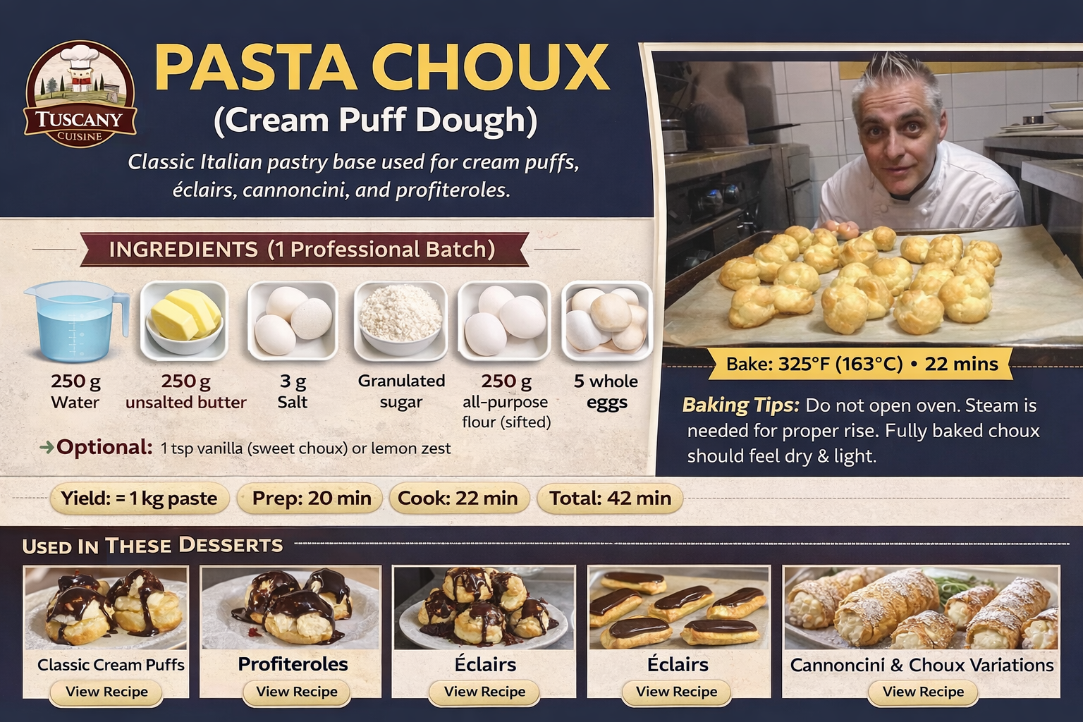 Pasta Choux (Cream Puff Dough) hero image