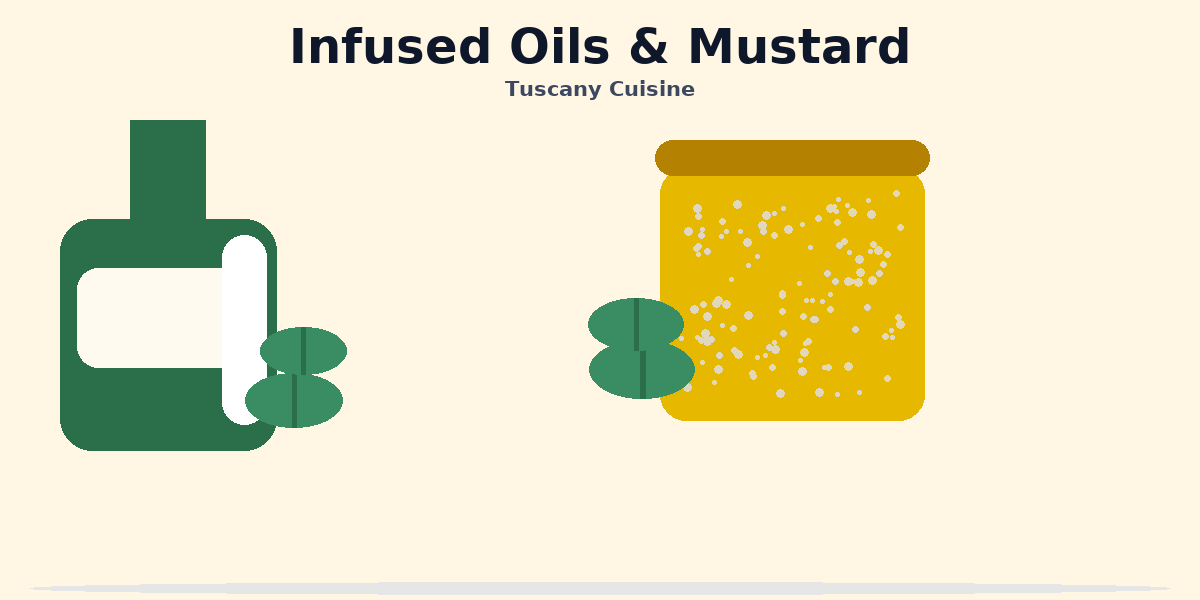 Herb-infused oil bottle with fresh herbs